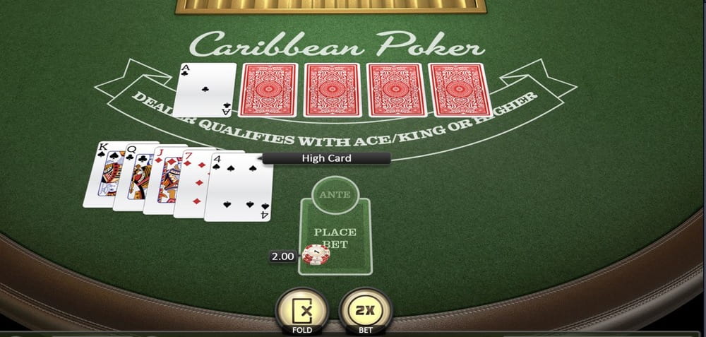 Caribbean poker gameplay